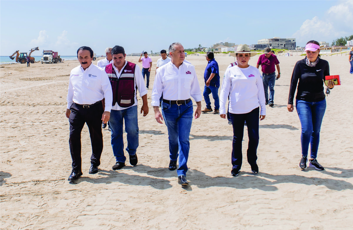 Adrián Oseguera encabeza Imparables Trabajos de Limpieza en Playa Miramar