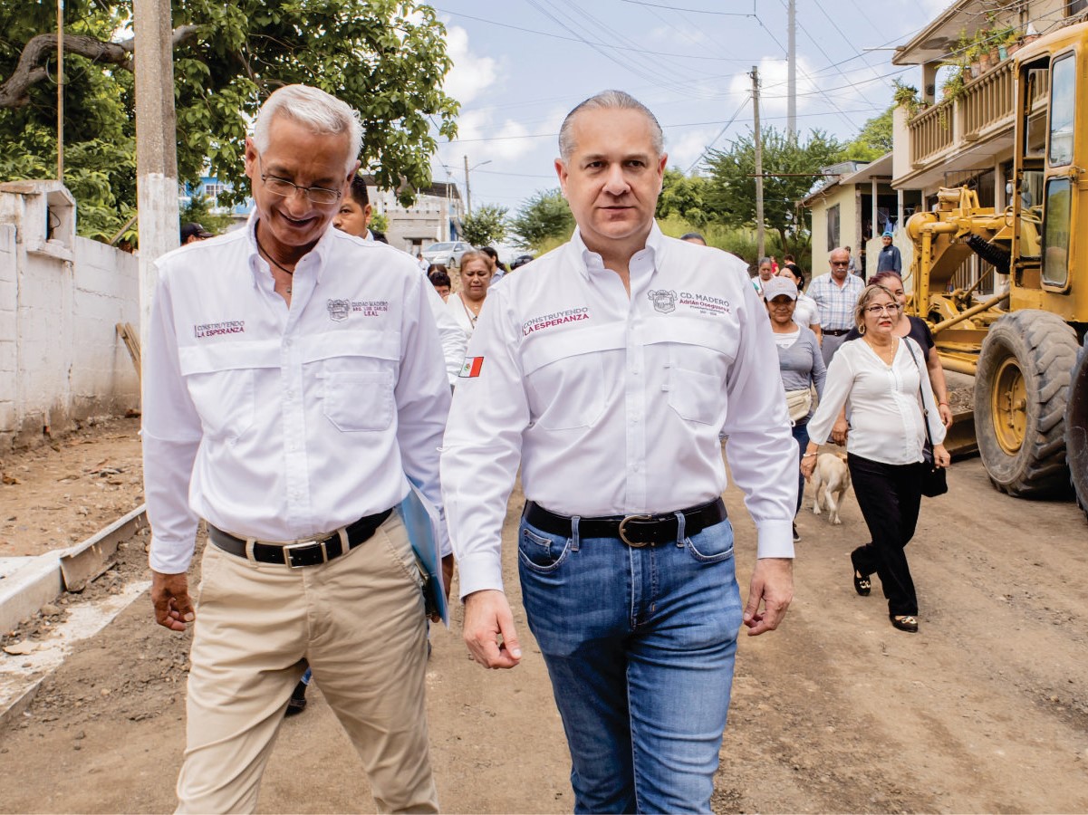 Adrián Oseguera acelera modernización de vialidades en Ciudad Madero