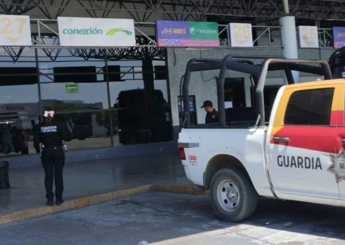 Vigilancia permanente de la Guardia Estatal en centrales de autobuses