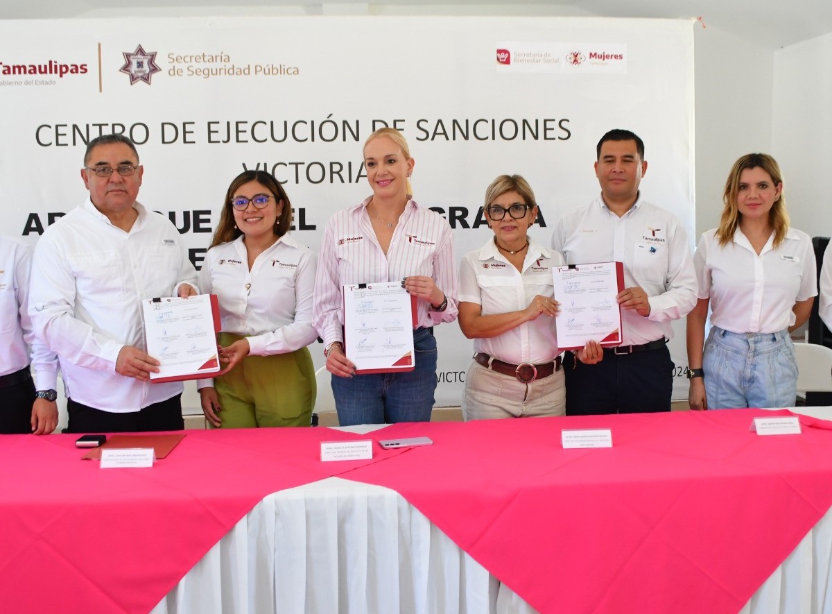 Con firma de convenio acercan capacitación laboral, atención psicológica y jurídica a mujeres privadas de la libertad