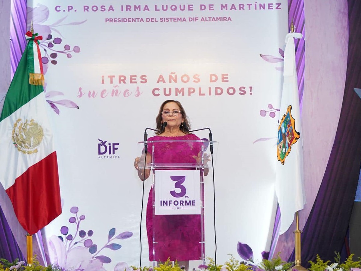 Rinde tercer informe de actividades el DIF Altamira