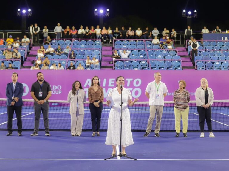 Inaugura Mónica Villarreal Torneo Internacional de Tenis Femenil Tampico 2024