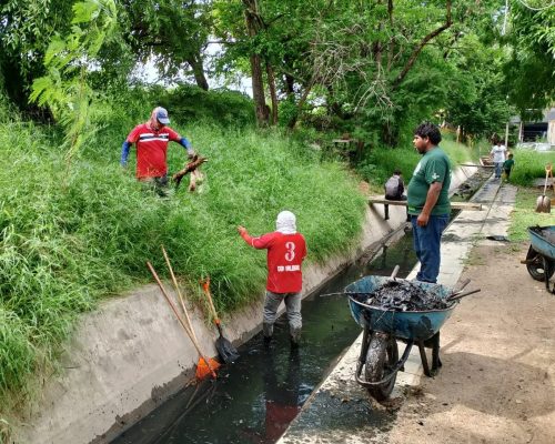 Intensifican Labores de Limpieza y Desazolve en la Red Hidráulica de Tampico