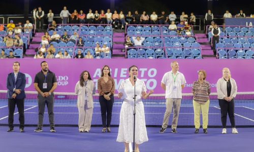 Inaugura Mónica Villarreal Torneo Internacional de Tenis Femenil Tampico 2024