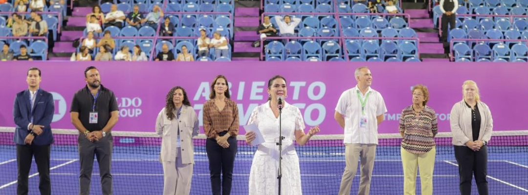 Inaugura Mónica Villarreal Torneo Internacional de Tenis Femenil Tampico 2024